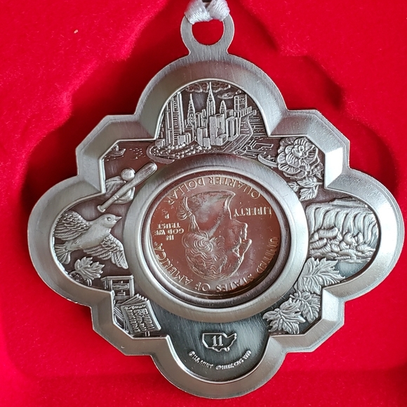 American Spirit Collection,  50 State Quarter Ornament - New York 2001 - Picture 3 of 8